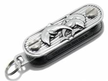 SALE: Schlüssel-Manager/Key-Organizer Delfinwerk Metall silberfarben Antik-Look 3D-Optik von SCHLÜSSELWERK
