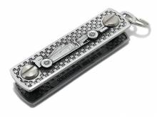SALE: Schlüssel-Manager/Key-Organizer Formelwerk Metall silberfarben Antik-Look 3D-Optik von SCHLÜSSELWERK