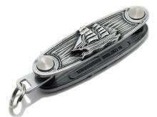 SALE: Schlüssel-Manager/Key-Organizer Segelwerk Metall silberfarben Antik-Look 3D-Optik von SCHLÜSSELWERK
