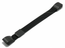 Uhrenarmband 12mm schwarz Milanaise feines Geflecht Adapter passend für FITBIT ALTA HR Tracker