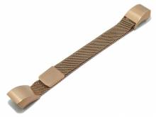 Uhrenarmband 12mm rosgoldfarben Milanaise feines Geflecht Adapter passend für FITBIT ALTA HR Tracker