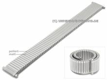 Watch strap XL 18-22mm stainless steel expansion strap telescopic ends partly polished