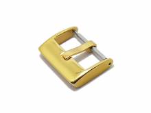Breitdornschließe 18mm goldfarben Edelstahl poliert (PlBd00001)