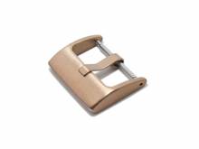 Breitdornschließe 18mm rosgoldfarben Edelstahl poliert (PlBd00001)