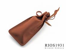 Watch case Leonardo light brown genuine lamb leather for 1 watch by RIOS