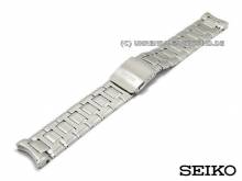 Replacement watch strap SEIKO 21mm stainless steel partly solid curved ends SRL019, SRL023 etc.