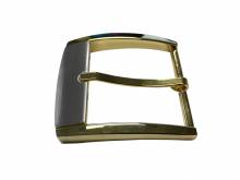 Gürtel-Dornschließe Metall bicolor passend für Gürtelbreite 40 mm