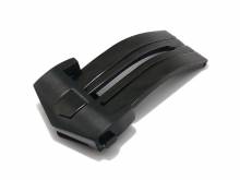 Ersatz-Kippfaltschließe (ScKFS-107) 18mm schwarz Edelstahl teilweise poliert passend für TAG Heuer etc.