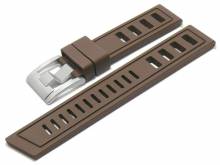 Watch strap 20mm Icon Diver brown premium rubber (FKM) diving strap with EASY-CLICK (width of buckle 20 mm)