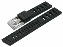 Watch strap 20mm Icon Diver black premium rubber (FKM) diving strap with EASY-CLICK (width of buckle 20 mm)