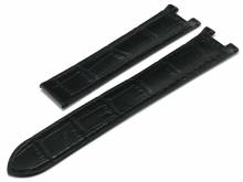 Ersatz-Uhrenarmband 18mm schwarz Leder Alligator-Prägung passend für CARTIER Pasha