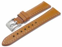 Watch strap XS 19mm light brown leather vintage look with EASY-CLICK (width of buckle 16 mm)
