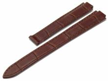 Watch strap 08/14mm dark brown leather alligator grain special lug ends suitable for CARTIER Ballon Bleu