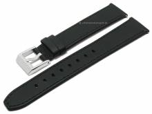 Uhrenarmband Flex 20mm schwarz HORWEEN-Leder mit EASY-CLICK von STAILER (Schließenanstoß 18 mm)