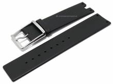 Watch strap 22mm black leather special lug ends without stitching suitable for CALVIN KLEIN (width of buckle 22 mm)