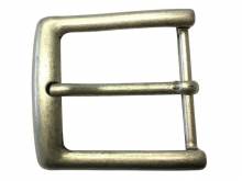 Gürtel-Dornschließe Metall altsilberfarben Vintage-Look passend für Gürtelbreite 50 mm