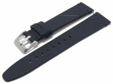Uhrenarmband TIMBERLAND 22mm dunkelblau Leder glatt abgenäht mit Schnellwechsel-Federstegen & Adapter für Apple 42/44 mm
