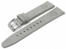 Uhrenarmband TIMBERLAND 20mm grau Leder Vintage-Look mit Schnellwechsel-Federstegen & Adapter für Apple 38/40 mm