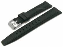 Uhrenarmband TIMBERLAND 20mm schwarz Leder/Textil mit Schnellwechsel-Federstegen & Adapter für Apple 38/40 mm
