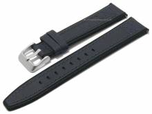 Uhrenarmband TIMBERLAND 20mm navyblau/schwarz Leder mit Schnellwechsel-Federstegen & Adapter für Apple 38/40 mm
