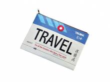 Dokumententasche / Mehrzwecketui TRAVEL SPIRIT für Reisedokumente & mehr Kunststoff/Filz Reißverschluß