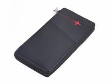 Dokumenten-Tasche / Mehrzwecketui RED PEPPER für Reisen & mehr Leder / Feinsynthetik schwarz RFID Schutz Reißverschluß