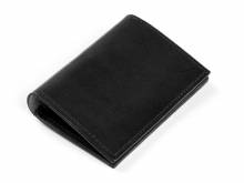 Kartenetui Bifold echt Leder schwarz MADE IN EUROPE von Tzevelion