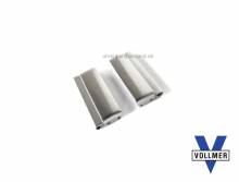 1 pair watch strap lugs 20mm stainless steel satined incl. SES-link for SES-Band by Vollmer