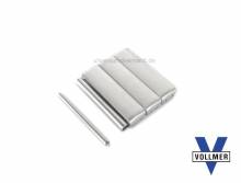 3 pcs set individual link 22mm stainless steel satined for SES-Band by Vollmer