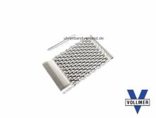 Band component 22mm stainless steel mesh short silver for SES-Band by Vollmer