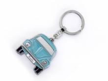 Schlüsselanhänger VW KÄFER - BLAU Metall blau emailliert in Geschenkdose von Brisa