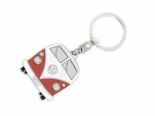 Schlüsselanhänger VW T1 BUS - ORANGE Metall orange/weiß emailliert in Geschenkdose von Brisa