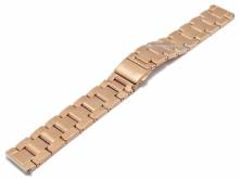 Uhrenarmband 18mm rosgoldfarben Edelstahl mit EASY-CLICK Stegen und Bandkürzungs-Set von WITHINGS