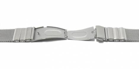 Watch strap -Eberstadt- 18mm stainless steel mesh SES fine structure with clasp by VOLLMER - Bild vergr��ern 