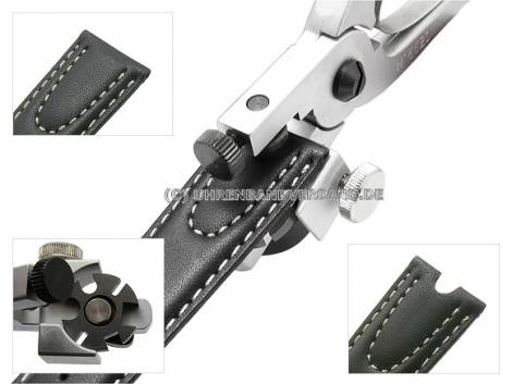 Leather notching pliers for making various lug shapes from Bergeon - Bild vergr��ern 