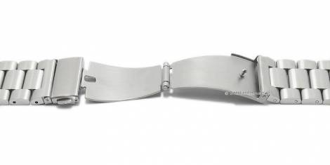 Watch strap 22mm stainless steel solid matt incl. APPLE adapter 38/40/41 mm - Bild vergrern 