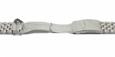 Watch strap 20mm titanium solid brushed with security clasp by EICHMLLER - Bild vergrern 