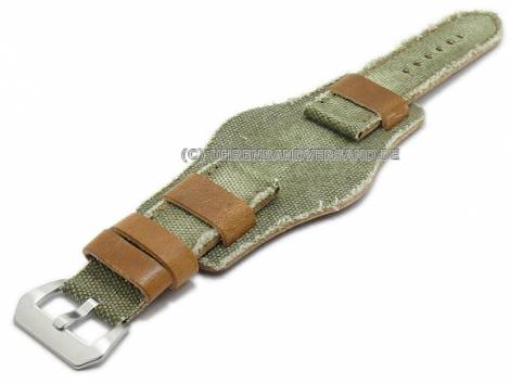 Rustic watch bands with vintage-look made of leather/textile diverse designs from the Rock!t Collection - Bild vergr��ern 