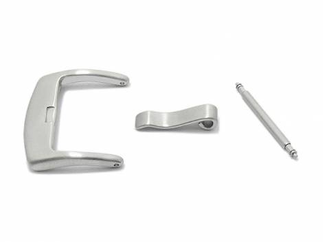 Buckle (HeBD-2013) 22mm stainless steel brushed - Bild vergrern 