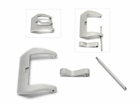 Large Buckle (HeBD-2017) suitable for Panerai stainless steel 26mm brushed finish - Bild vergr��ern 