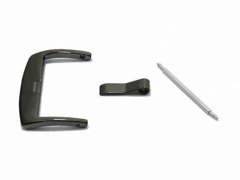 Buckle (HeBD-2018) 26mm stainless steel black polished - Bild vergrern 