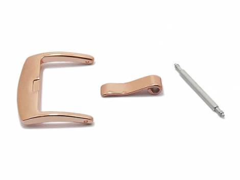 Buckle (HeBD-2020) 18mm stainless steel rose golden polished - Bild vergrern 