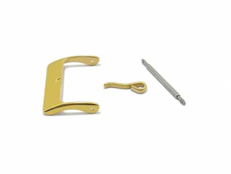 Buckle (HeDS-2004) STANDARD stainless steel 22mm golden polished - Bild vergrern 