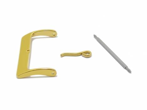 Buckle (HeDS-2004) STANDARD stainless steel 30mm golden polished - Bild vergrern 
