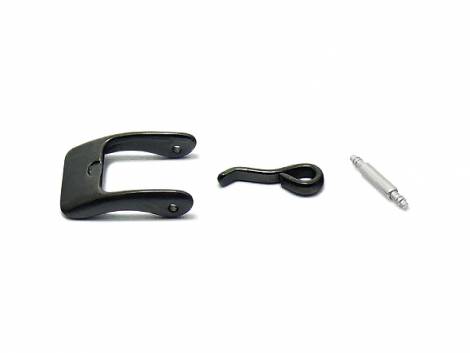 Buckle STANDARD (HeDS-2005) 10mm stainless steel black matt - Bild vergr��ern 