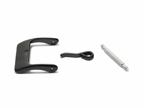 Buckle STANDARD (HeDS-2005) 12mm stainless steel black matt - Bild vergrern 