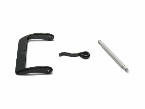 Buckle STANDARD (HeDS-2005) 18mm stainless steel black matt - Bild vergr��ern 