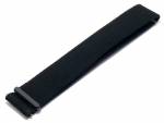Uhrband (4140-90) Vocem 20mm schwarz Nylon Klettversvchluß vegan EASY-CLICK für Smartwatches & mehr von HIRSCH