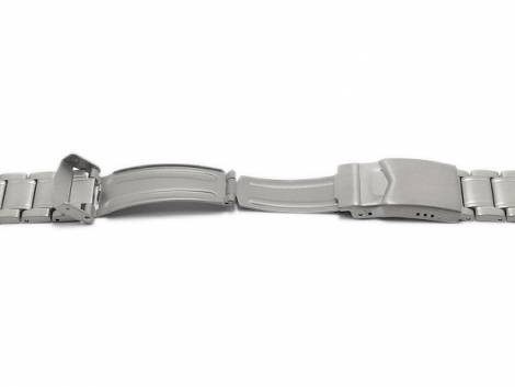 Watch strap 20mm titanium solid matt with security clasp by MABRO Steel - Bild vergrern 