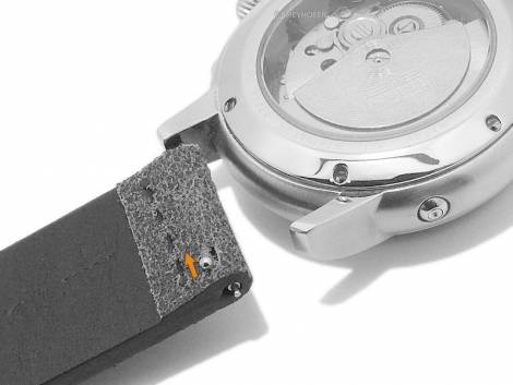 EASY-CHANGE watch strap set 2pcs REDWOOD DUO 24mm anthracite/grey leather by MEYHOFER EASY-CLICK - Bild vergr��ern 